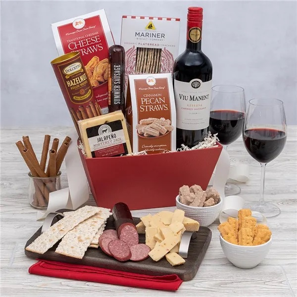 Wine and Cheese Basket